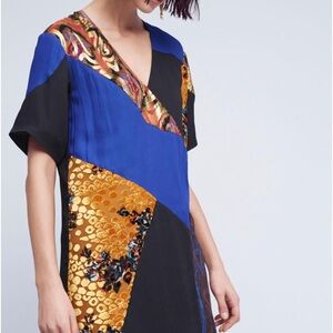 Anthropologie HD in Paris Camelia Patchwork Dress